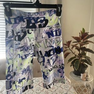 Calvin Klein biker graffiti shorts, XS